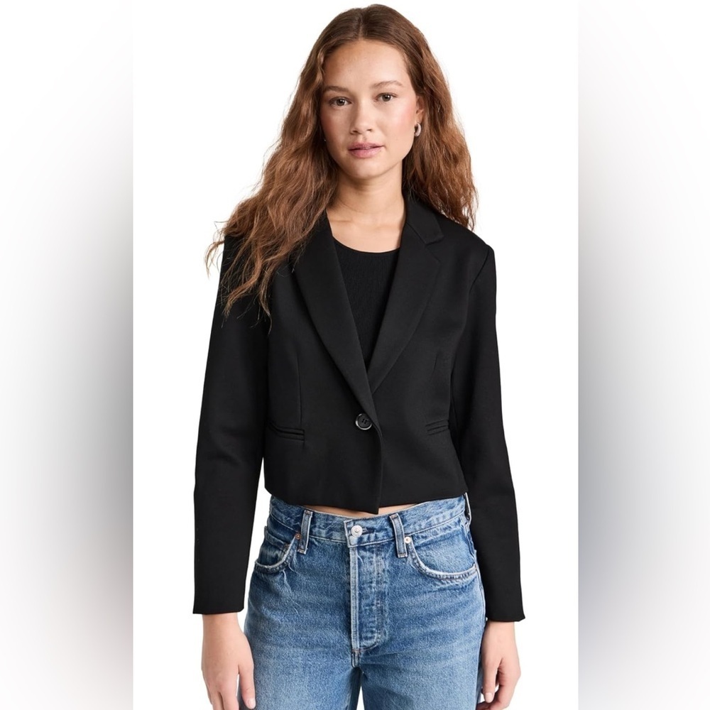 Velvet By Graham & Spencer Anya Ponte Cropped Blazer